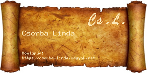 Csorba Linda névjegykártya